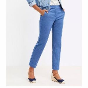 LOFT Women’s Size 8P Curvy Fit Cornflower Blue Rivera Cropped Pants